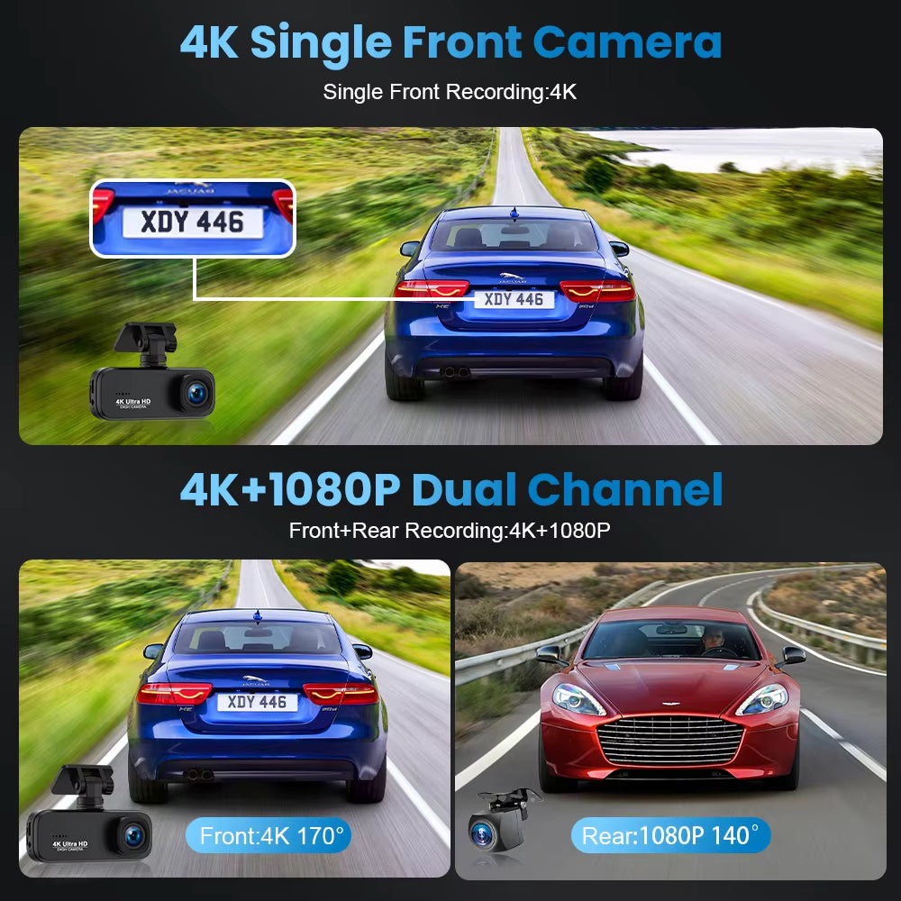 V26B 4K UHD Dash Cam  WiFi