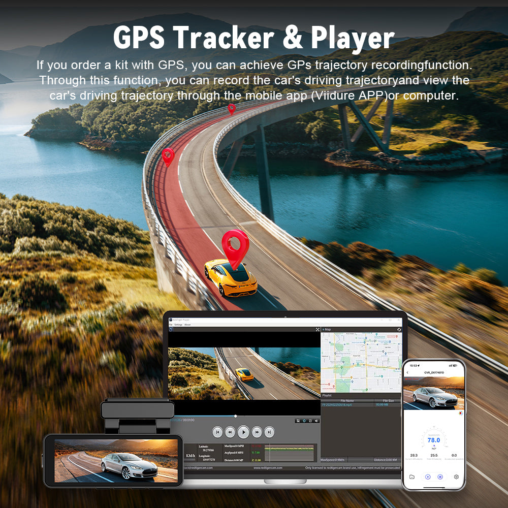 M6 4K UHD Dash Cam 5G WiFi