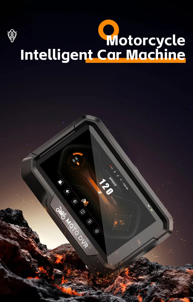 T10  3.4 inch Navigation Motorcycle Waterproof Carplay Display