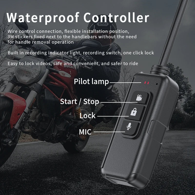 V7 Pro UHD 2K Motorcycle Camera