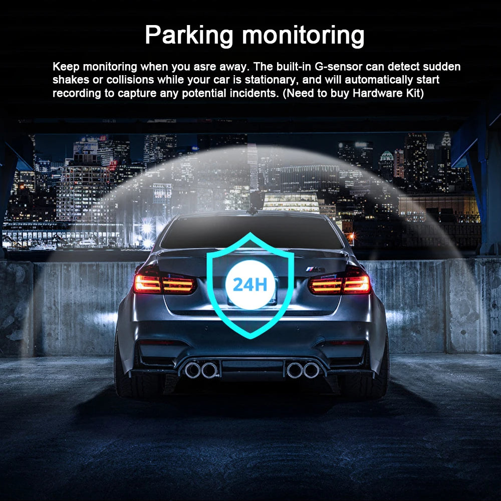 V20 3-Lens Vehicle Dash Cam Three Way Camera