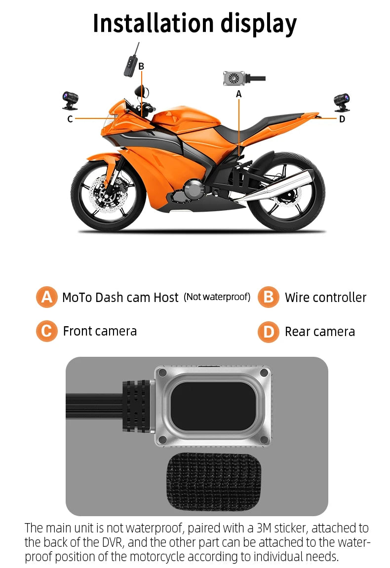 V7 Pro UHD 2K Motorcycle Camera