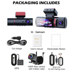 E3  3 Channel Car DVR UHD 4K Dash Cam