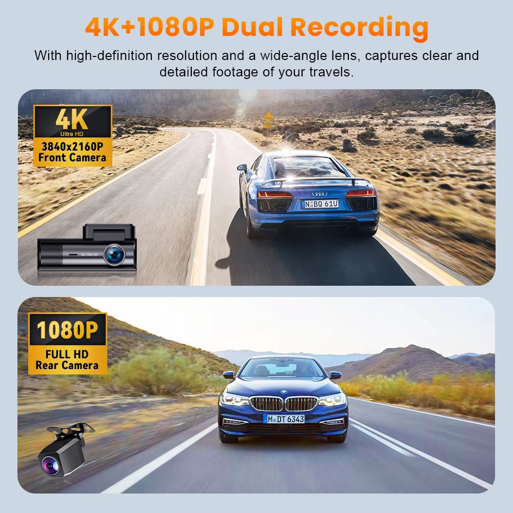 K06 4K UHD Dash Cam 5G WiFi