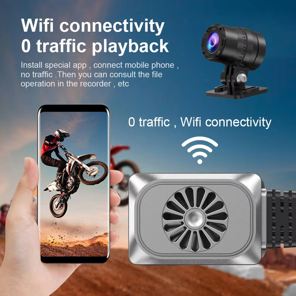 V7 Pro UHD 2K Motorcycle Camera