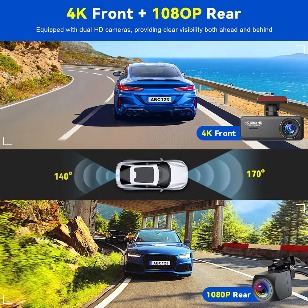 V31 4K UHD Dash Cam G-Sensor Wi-fi