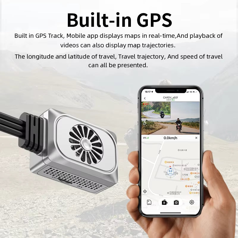 V7 Pro UHD 2K Motorcycle Camera