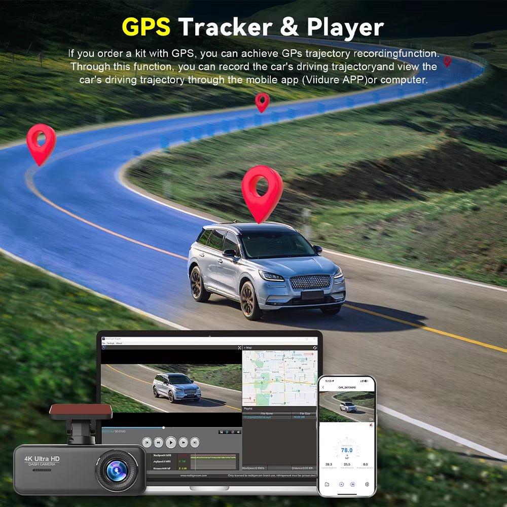 V31 4K UHD Dash Cam 5G WiFi