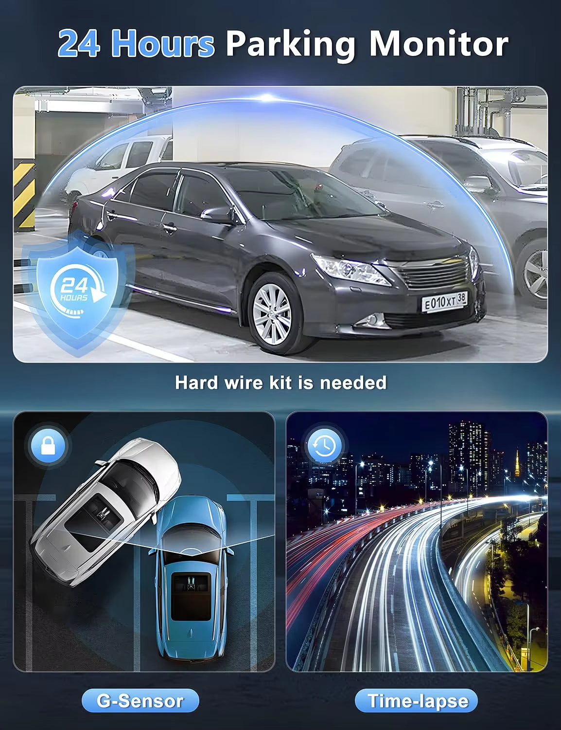 S8 4K UHD Dash Cam  WiFi GPS