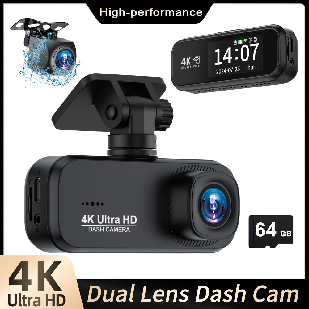 V26B 4K UHD Dash Cam 5G WiFi