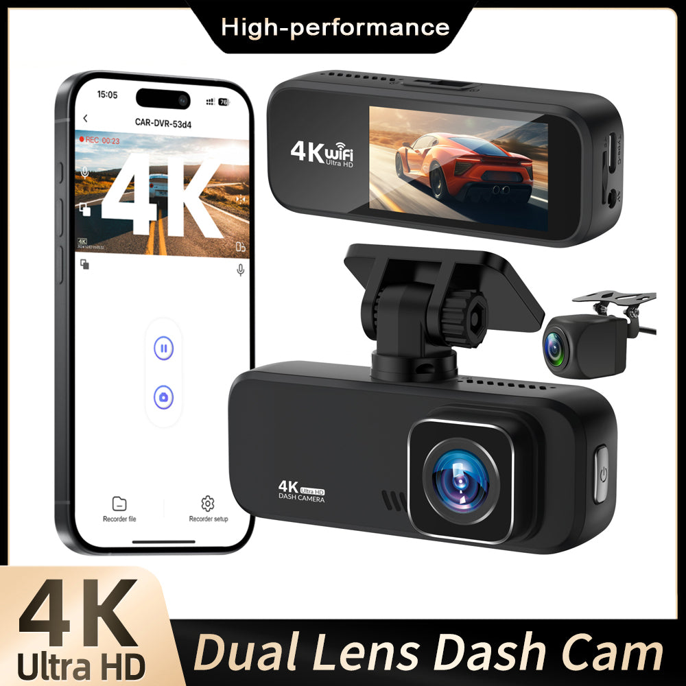 V30 4K UHD Dash Cam 5G WiFi