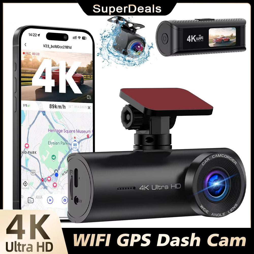 V37 4K UHD Dash Cam 5G WiFi