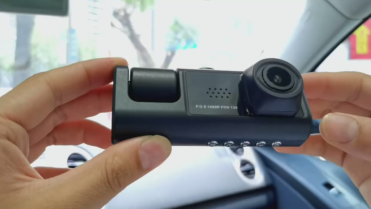 C309  3 Channel Car DVR HD 1080P 3-Lens