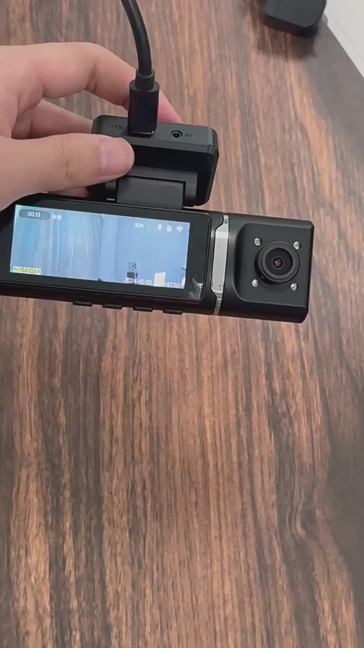 E3  3 Channel Car DVR UHD 4K Dash Cam